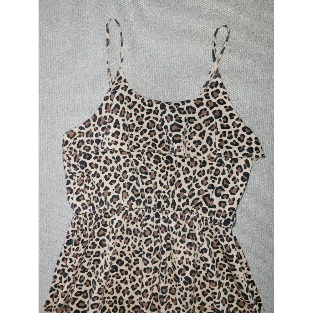 The Children's Place Size Large Leopard Animal Print Tank Top Dress